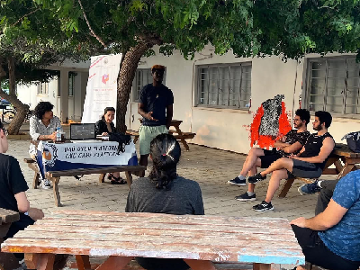 Outdoor club meeting under the EMU Game Platform banner