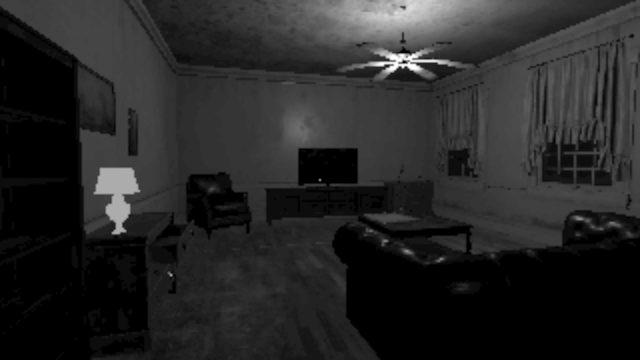 NightFall — living room, POV torch light